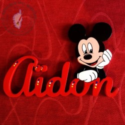 Prénom décoré avec Mickey