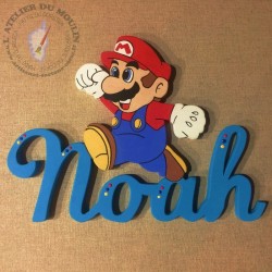 Mario prénom décoré Jeu Nintendo
