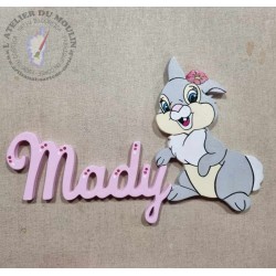 Plaque de porte miss Bunny