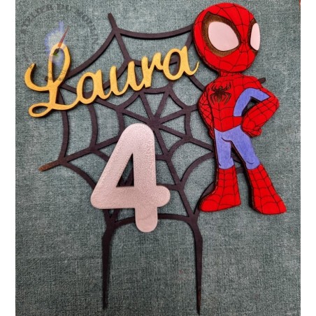 Décoration Gâteau Spiderman - 16 Pièces - Toppers Cupcake - Anniversaire Enfant