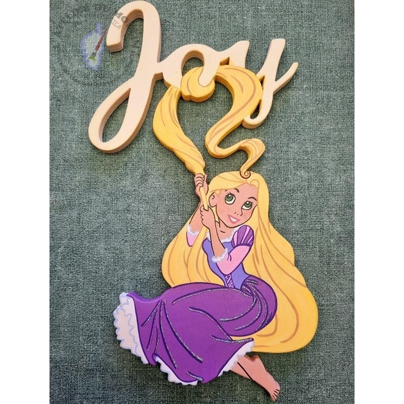 Plaque de porte Princesse Raiponce