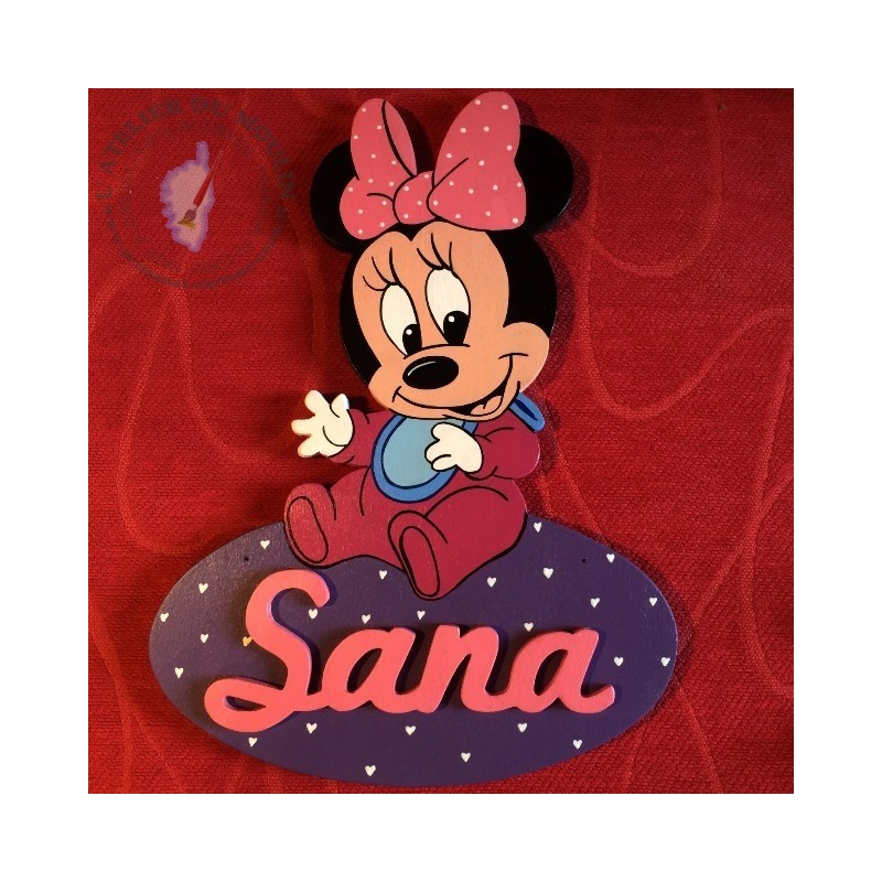 Plaque de porte Minnie Baby Sana